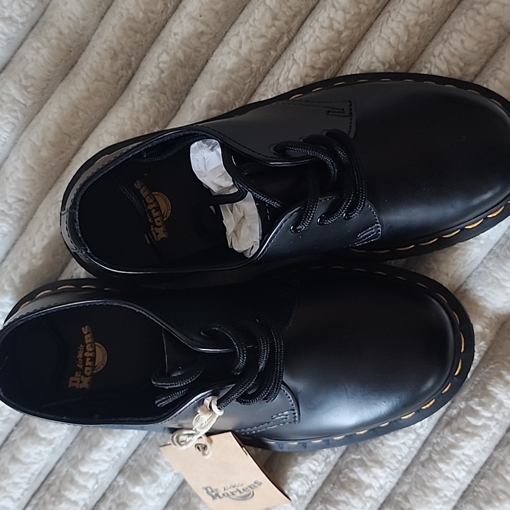Dr. Martens 1461 Bex Black Chunky Lace-Up Oxfords - Picture 2 of 4